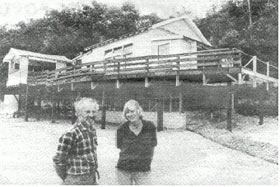 Bill & Karen Williams in front of the Inlet when it first opened in 1982, later to become the Village Rest